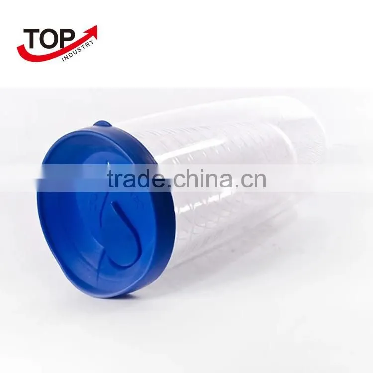 2016 double layered leakproof scald-proof plastic drinking cup with lip