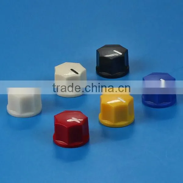 Plastic Fluted 'MXR' style colorful pointer knob
