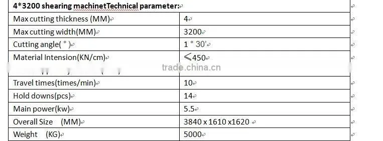 Harsle Hydraulic cutting shear/ steel plate cutting shearing machine