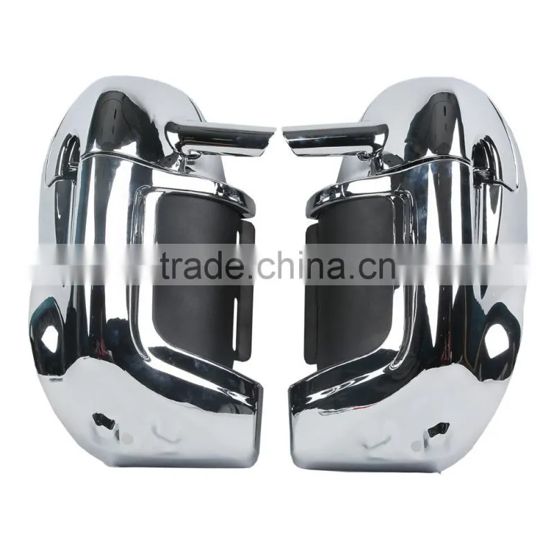Chrome Lower Vented Leg Fairing Glove Box For Touring Road King FLHR FLHT