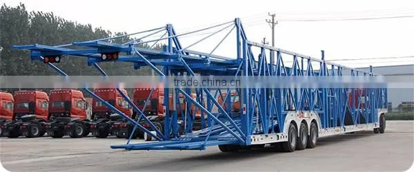 China factory 2 or 3 axles vehicle transport car carrier semi trailer for auto transportation