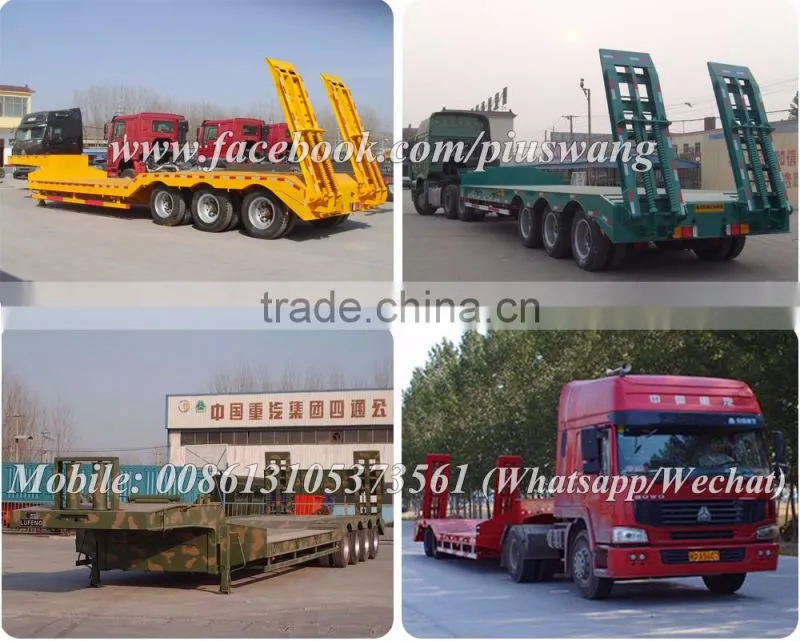 trailer low bed machine transport cheap price used low bed trailers for sale