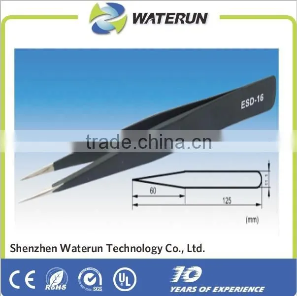 125mm mini vetus eyelash extension tweezers stainless steel tweezer wiht sharp point