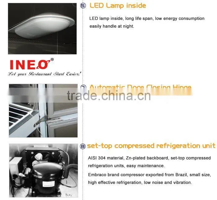 Commercial Restaurant Stainless Steel Mini Freezer/Single Door Freezer/Compact Freezer