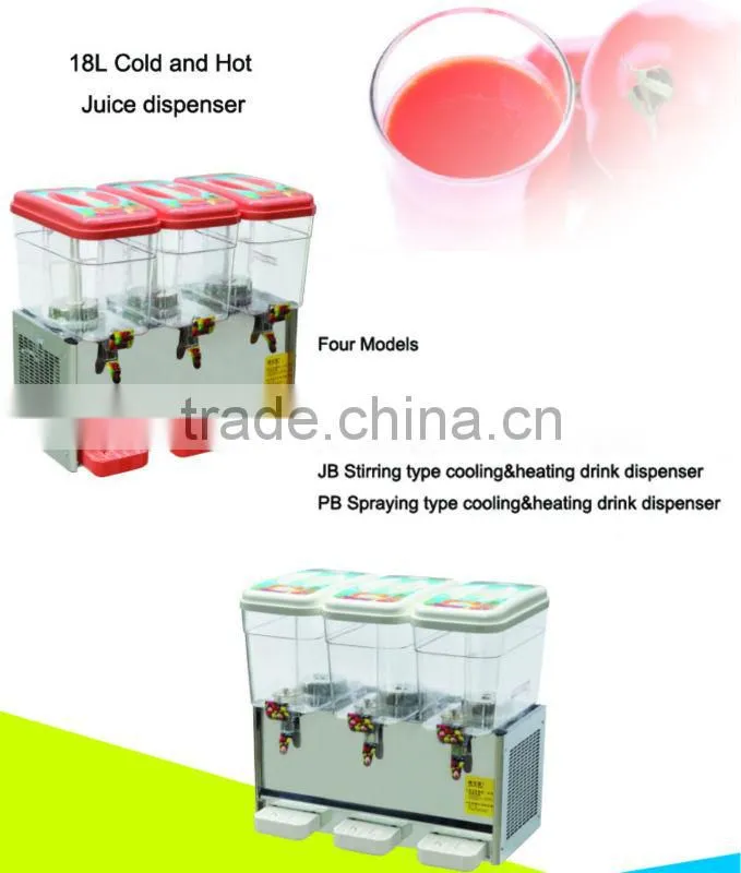 3*18L Nontoxic Plastic Tank Juice Dispenser without smell