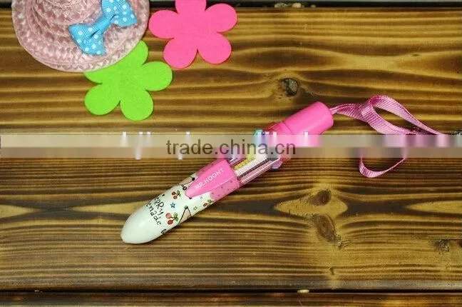 2014 Hot-selling 10 colors ball point pen with high quality and low price