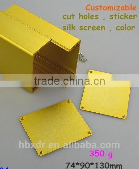 golden anodizing extruded aluminum enclosure for electronic product profiles aluminium for case