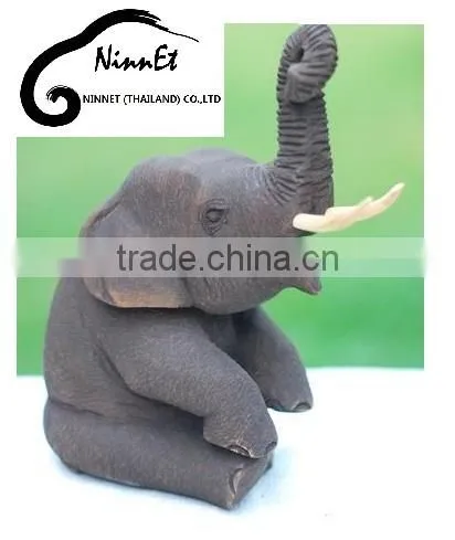 Wood Carved Elephant from Thailand