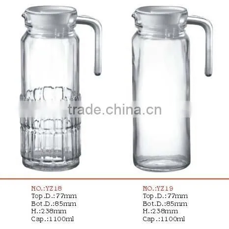 glass pot with lid