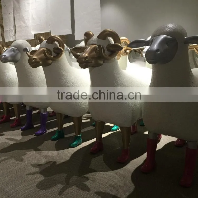 FRP goat statue sculpture