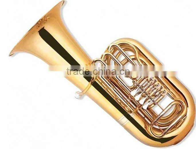 370 mm bell gold lacquer 3-key tuba