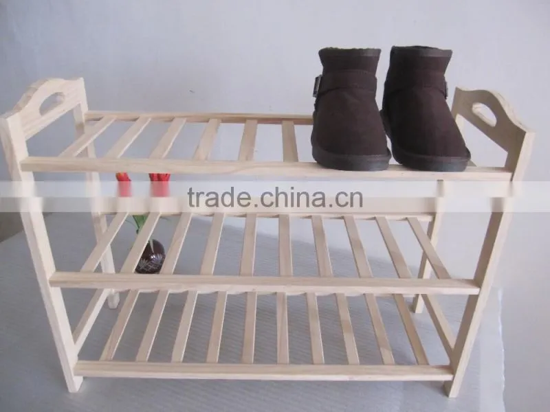 Homemade Solid Pine Wood Shoe Rack Furniture