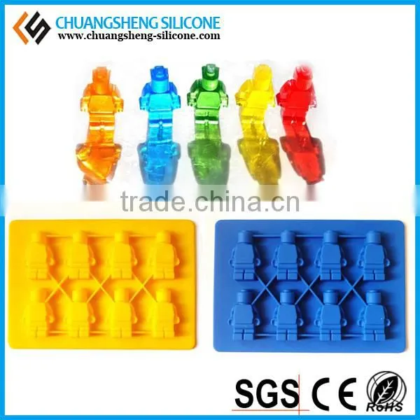 Mini robot shape ice cream mold, ice cube tray, freeze tooling