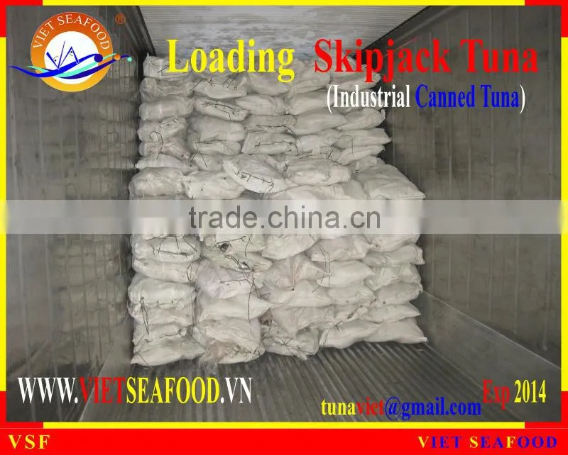 LOADING FROZEN SKIPJACK TUNA