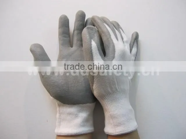 DDSAFETY Cut Resistant Gray Nitrile Palm Coated Safety Gloves