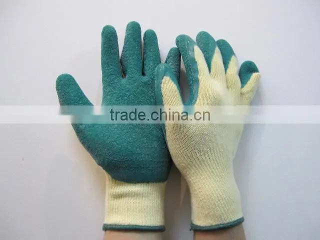 DDSAFETY 2017 Knitted Gloves With Orange Latex Coated Safety Working Gloves