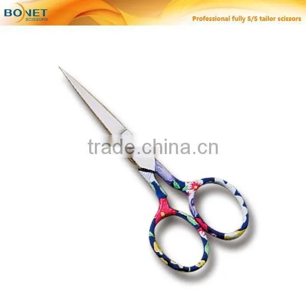 S16003R Stainless steel tailor scissors with handle painting mini sewing kit scissors