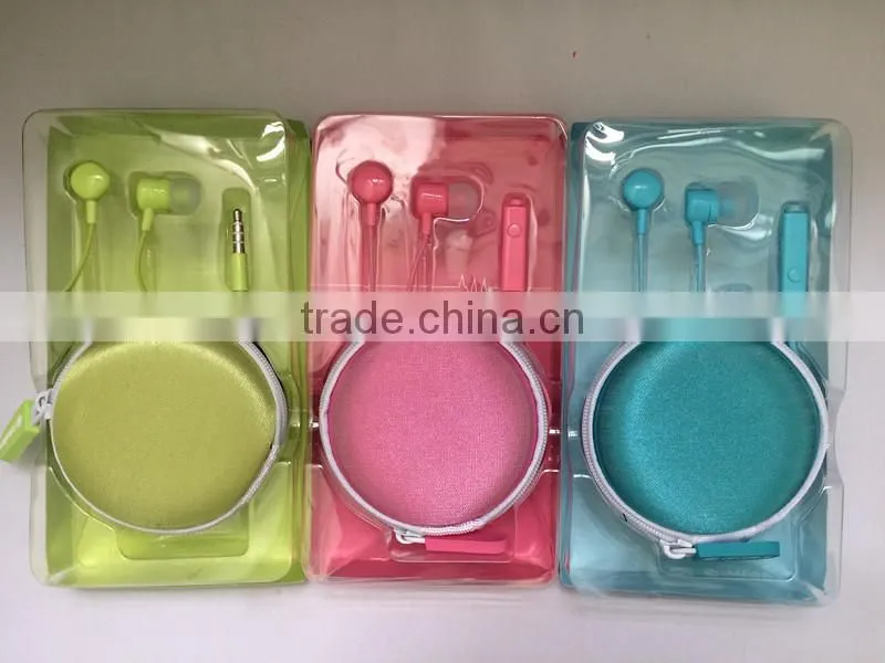 Earphone Case complete with replacement buds with Earphone