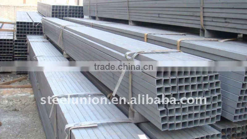 factory price galvanized square pipe railling hollow section tube
