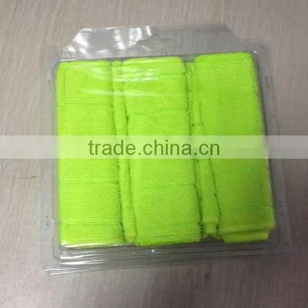 Household and car cleaning towel microfiber cloth set in blister packaging