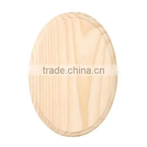Unfinished Oval Wood Plaque