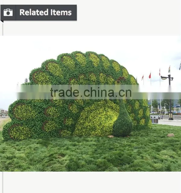 Artificial green grass marshroom sculpture plant topiary for garden landscaping ornamental decoration