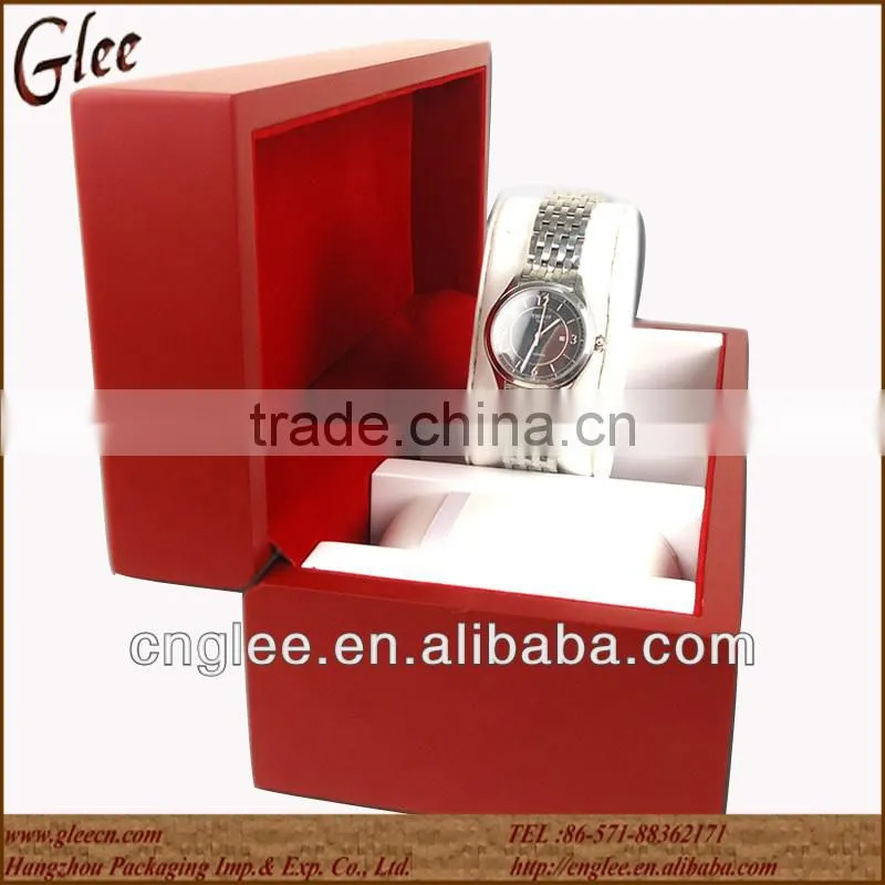 Excellent Red color Double Lovers Wooden Watch Box