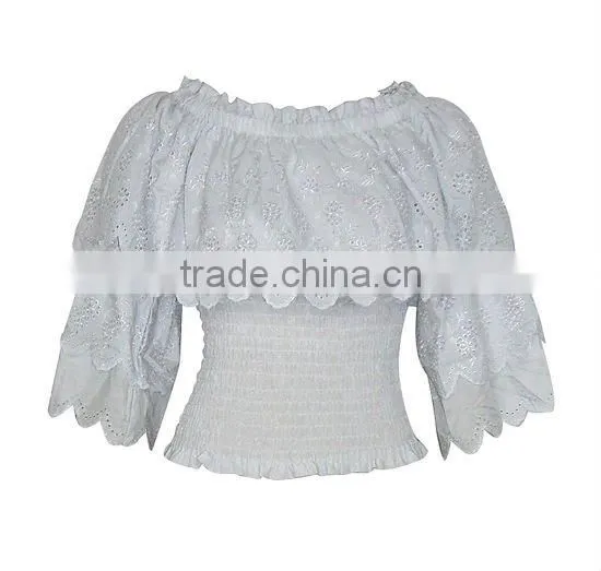 Fashion Clothing neck design of blouse ladies' blouse latest design