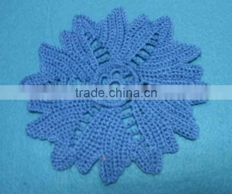 crochet cotton flower patches for clothes