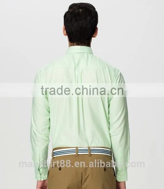 yarn dyed washed oxford dress shirt for men