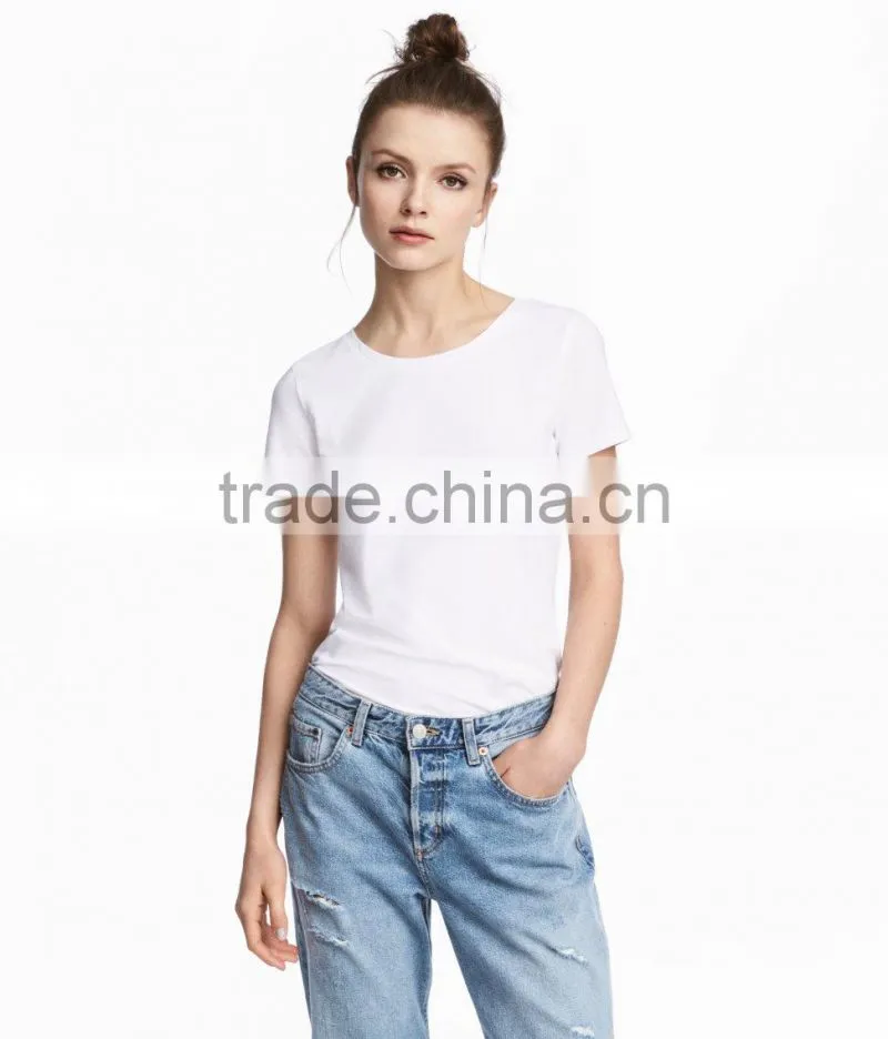 Guangzhou Factory OEM Customized Causal Style Plain Dyed 100% Cotton 160g Short Sleeve O-Neck Wholesale Blank T Shirts