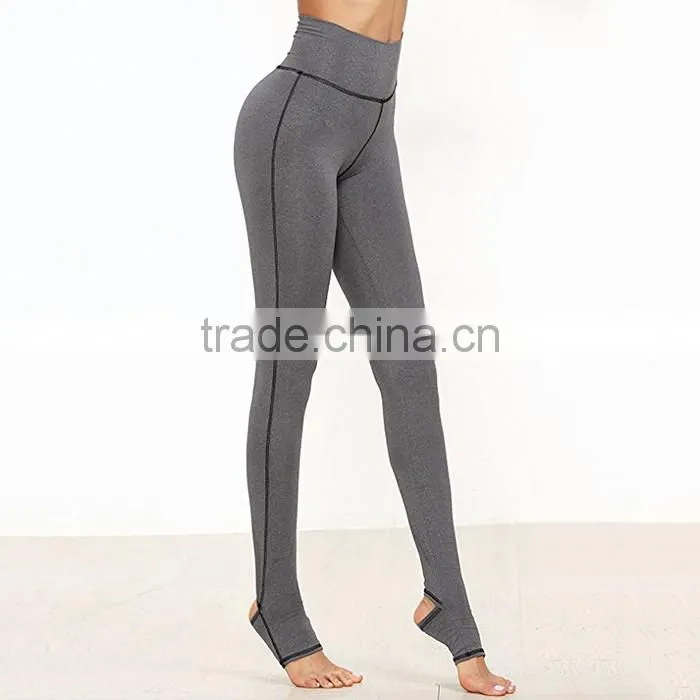 Factory price cheap yoga fitness cotton trample feet girl tight pants