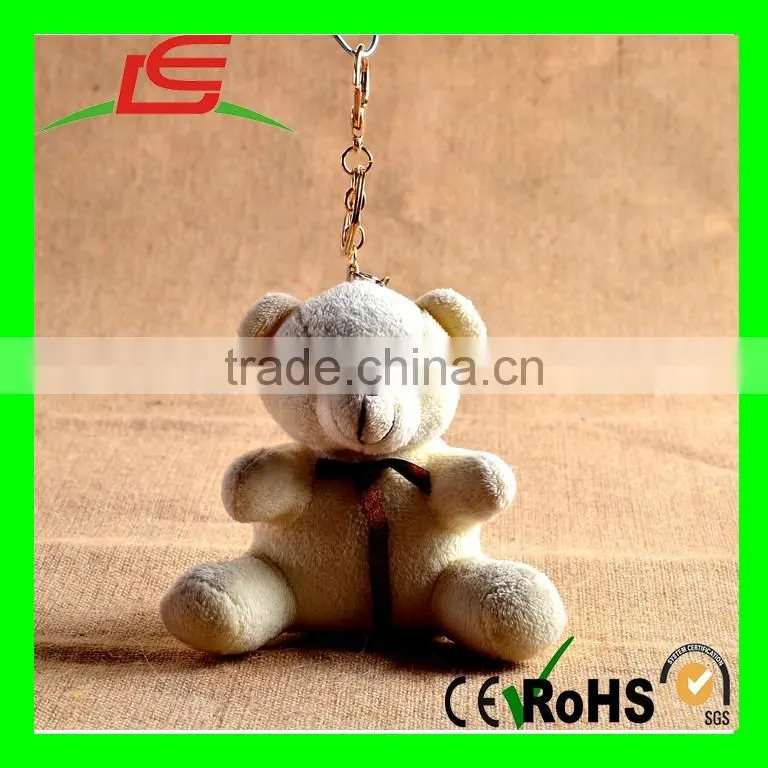 2016 Hot Selling Animal Style Cute Stuffed Plush Teddy Bear Keychain
