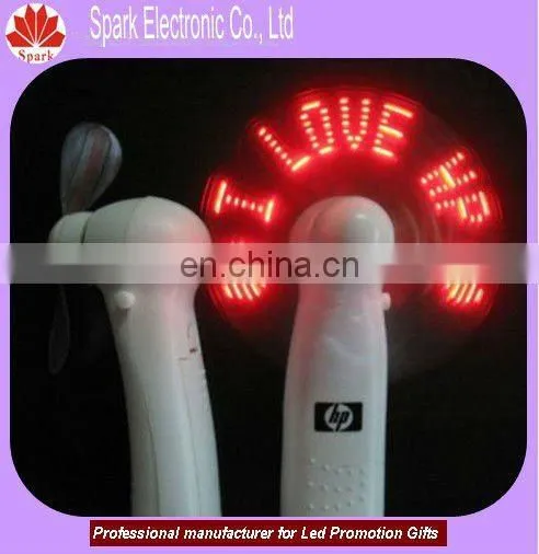 led programmable message fan
