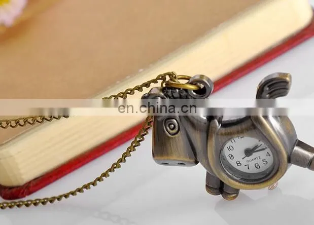 godbead Charming Design Classic Quartz Antique Pony Pendant Children Pocket Watch Necklace retro pocket watch wholesale