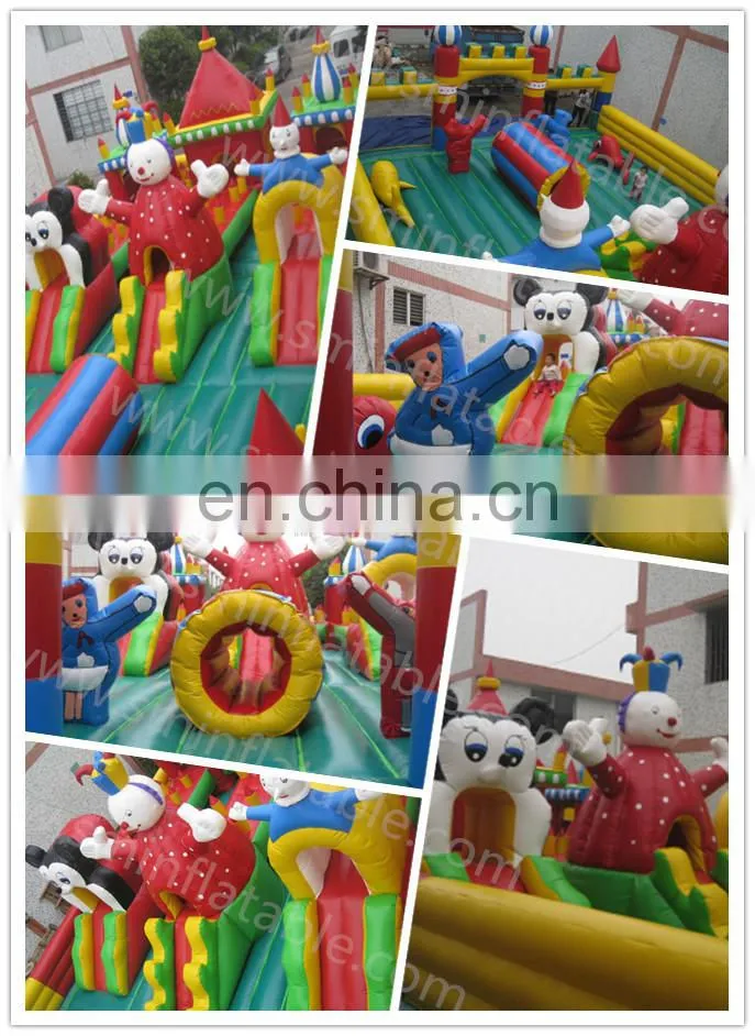 Giant funcity inflatable amusement parks playground for children