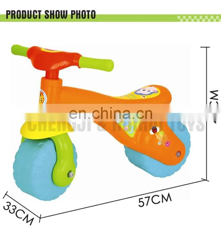 Mini plastic ride on sliding powered bike toy kids no battery car