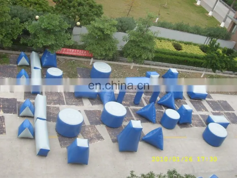 Guangzhou manufacturer field bunker inflatable paintball for fun