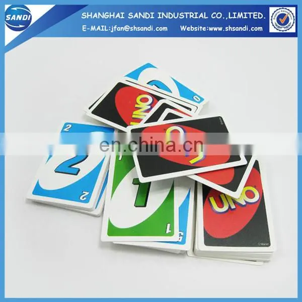 Promotional paper 777 playing card with printing