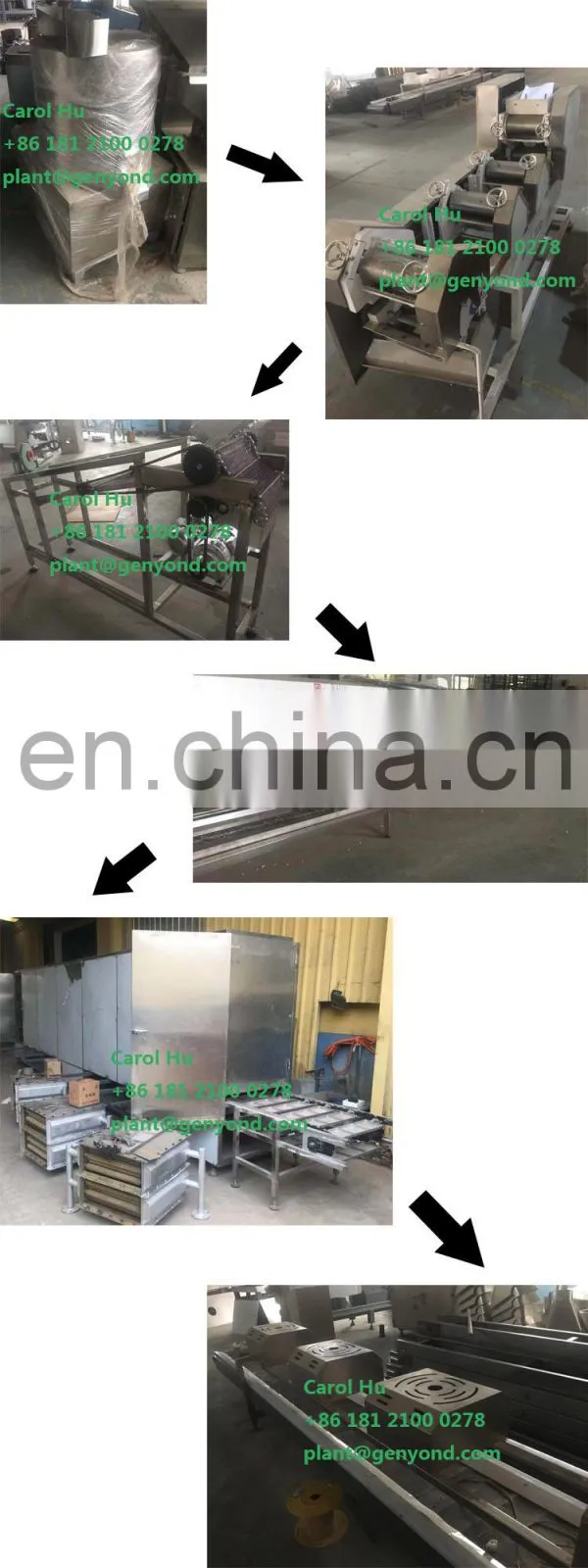 Electric fried instant noodle frying machine non-fried instant noodle steaming factory equipment production line