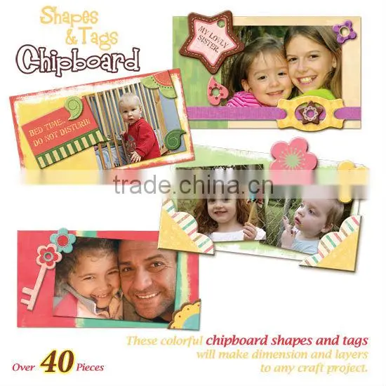 DIY Art & Craft Shapes & Tags Chipboard Scrapbook Decor