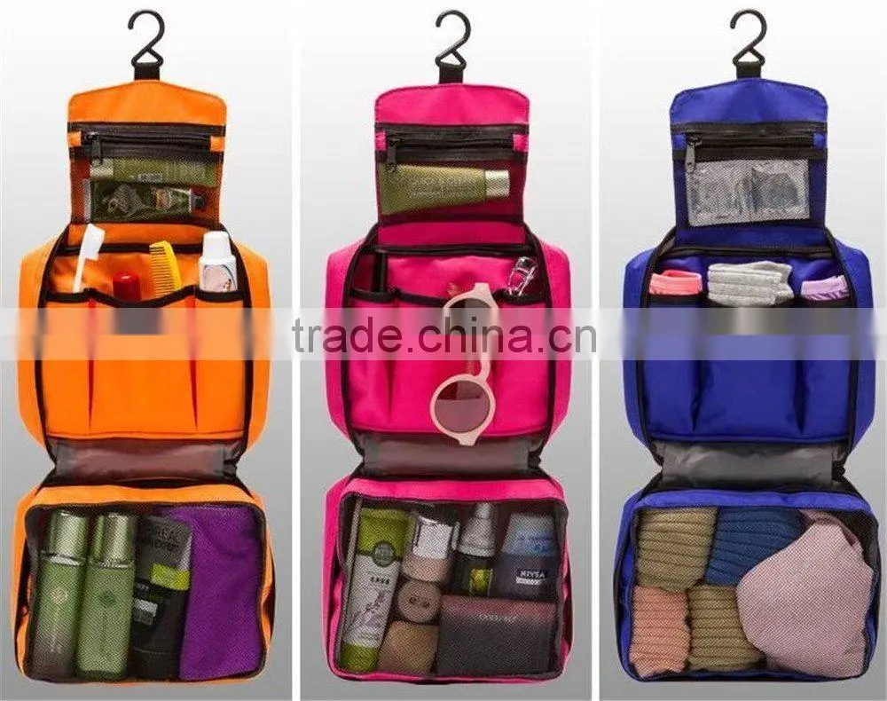 Portable Toiletry Bag Wash Bag Bathroom Hanging Bag Travel Bag Zipper Storage Bag Drawer Dividers Cosmetic Makeup Pouch with Mu