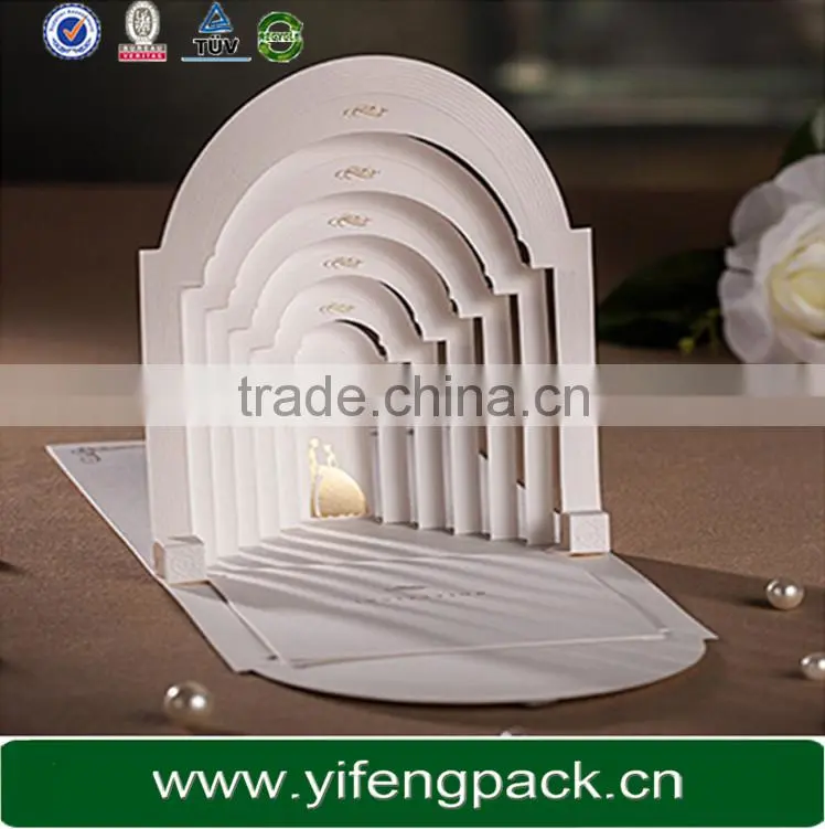 Embossed style foil stamping elegant handmade paper greeting cards designs 2014
