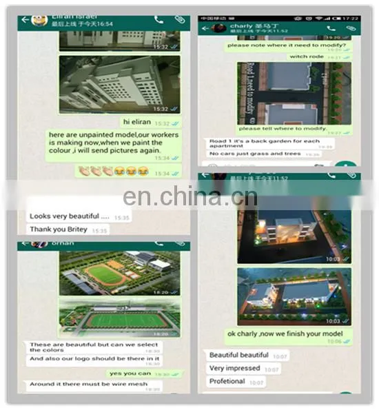 Construction building layout scale model making , real estate building model