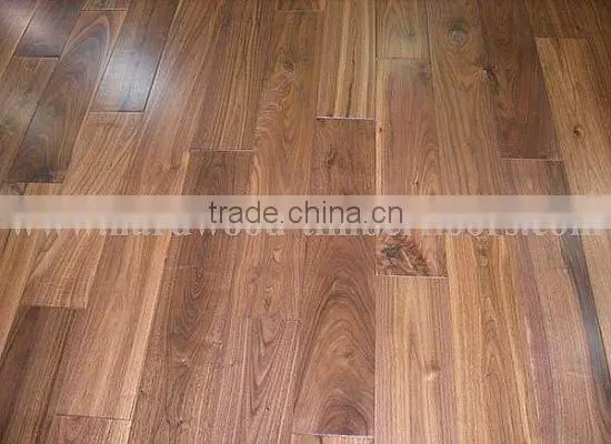 High quality UV finished American walnut hardwood parquet flooring