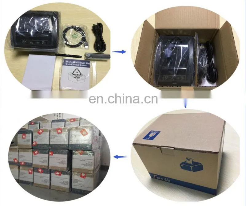 80mm USD receipt printer with Auto cutter and wifi option for office use Compatible with EPSON ESC/POS and STAR