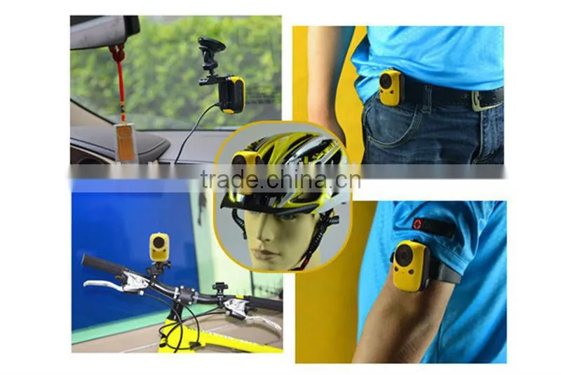 H.264 MOV Outdoor Waterproof 1080P HD WiFi Sport Action Camera With Data Sharing By HDMI and WiFi Connection