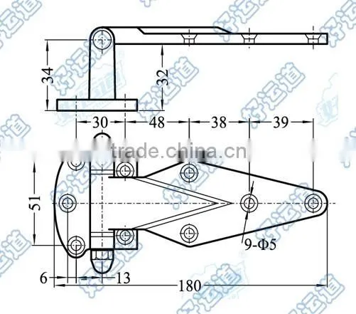 09100 Refrigerated Trailer Hinges or refrigerated trucks hinge