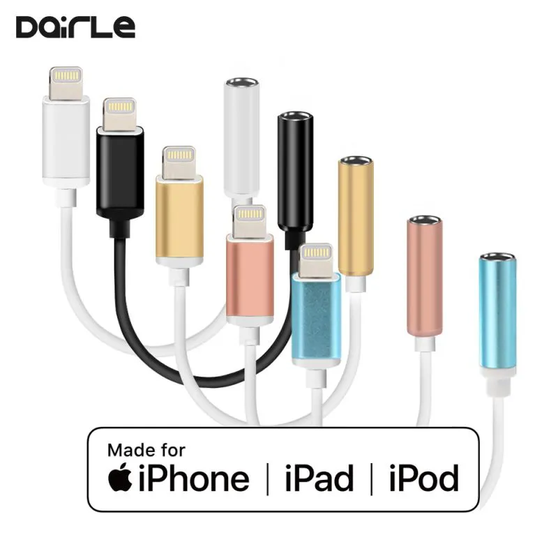 Phone 8pin to 3.5mm audio jack converter Charging Adapter Cable For iPhone 7/8/x