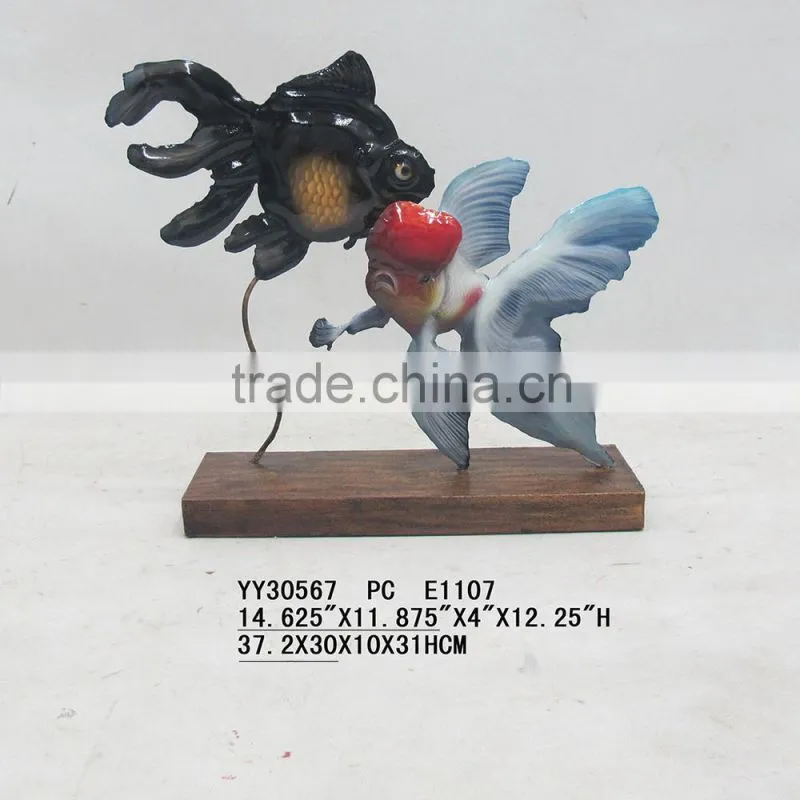 metal fish for table top decor